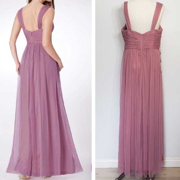 EVER PRETTY purple orchid pleated bridesmaid dress - Picture 5 of 14